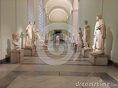 Archeology museum, Naples Editorial Stock Photo