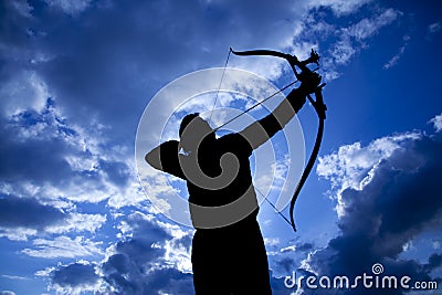 Archer Silhouette Stock Photo