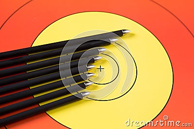 Archery arrow tips Stock Photo