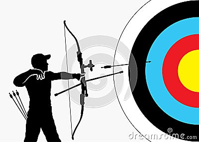 Archery background Vector Illustration