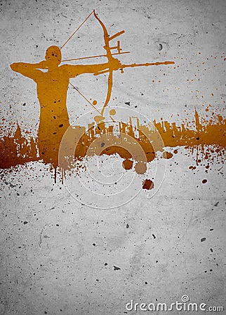 Archery background Stock Photo