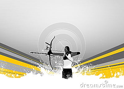 Archery background Stock Photo