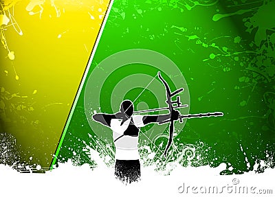 Archery background Stock Photo
