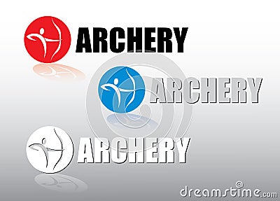 Archery label Vector Illustration