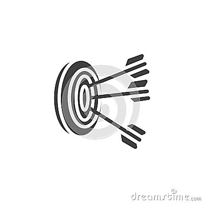 Archery target arrows vector icon Vector Illustration