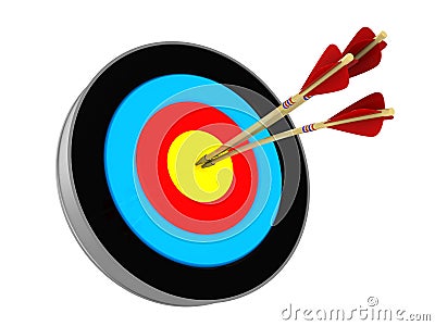 Archery target Cartoon Illustration