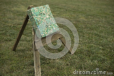 Archery target. Target for marksmanship Stock Photo