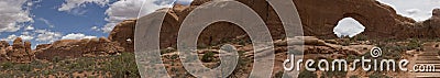 Arches and Canyonlands NP, UT Panorama Stock Photo