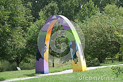 Arches in Forest Park 2020 V Editorial Stock Photo