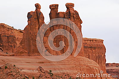 Moab, Utah home of Arches National Park Stock Photo