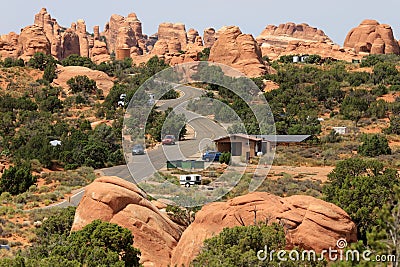 Arches National Park in Moab, Utah Editorial Stock Photo