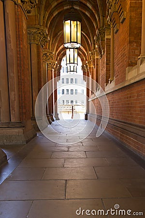 Arches of St Pancras Railway Station Editorial Stock Photo