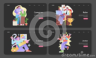 Archetype set. Vector illustration. Vector Illustration