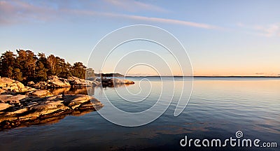 Archipelago in Stockholm. Stock Photo