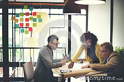 Architect Design Project Meeting Discussion Concept Stock Photo