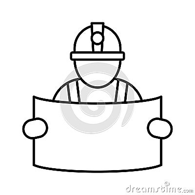 Architect drafter Isolated Vector icon Which can easily modify or edit Vector Illustration