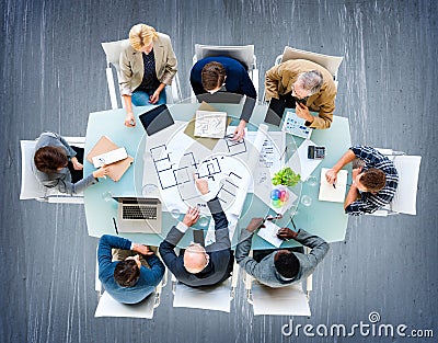 Architect Engineer Meeting Construction Design Concept Stock Photo