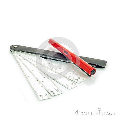 Architect tools Stock Photo