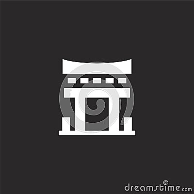 architectonic icon. Filled architectonic icon for website design and mobile, app development. architectonic icon from filled Vector Illustration