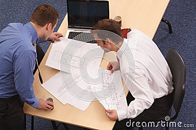 Architects working Stock Photo