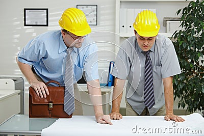 Architects working at office Stock Photo