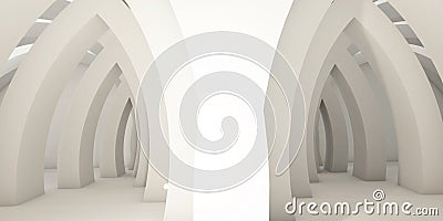 Architectural abstract background, white background, arches Stock Photo