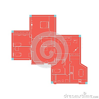 Architectural background Vector Illustration