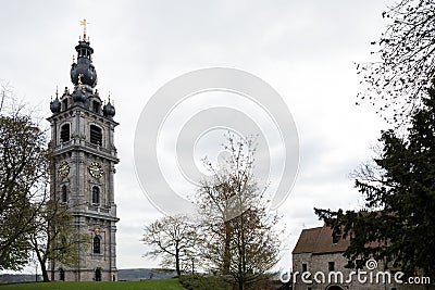 The Baroque Belfry of Mons in Belgium Stock Photo