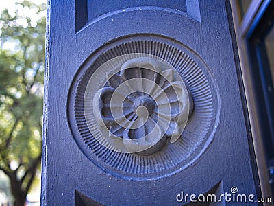 Floret architectural detail of building. Stock Photo