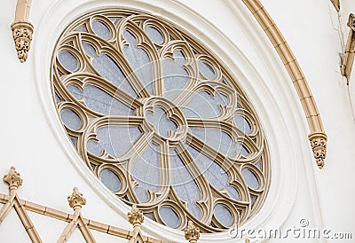 Architectural detail of church Stock Photo