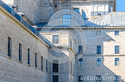 Architectural detail, Royal Site of San Lorenzo de El Escorial, Spain Stock Photo