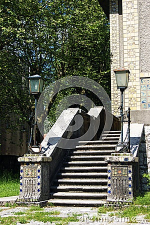 Architectural details of Cetinje Stock Photo