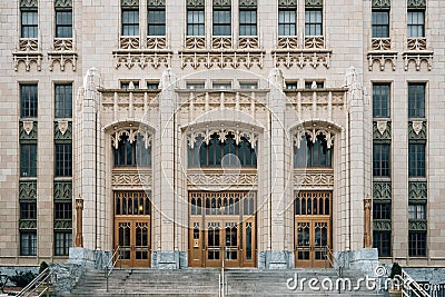 Architectural details of City Hall, in Atlanta, Georgia Stock Photo