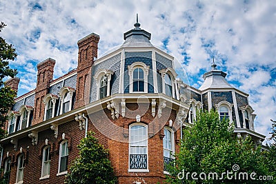 Architectural details of a house in Georgetown, Washington, DC Stock Photo