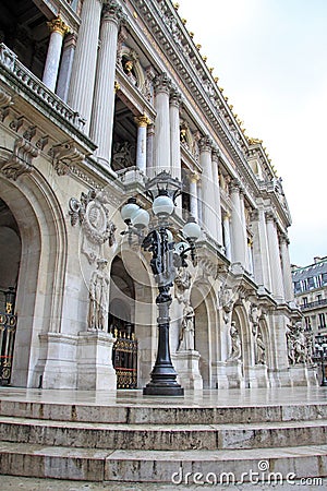 Architectural details of Opera National de Paris - Grand Opera, Paris, France Stock Photo