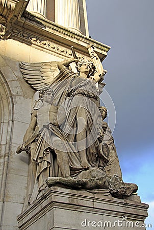 Architectural details of Opera National de Paris - Grand Opera, Paris, France Stock Photo