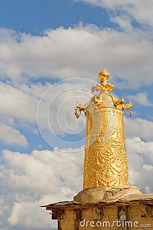 Architectural details of songzanlin monastery Stock Photo