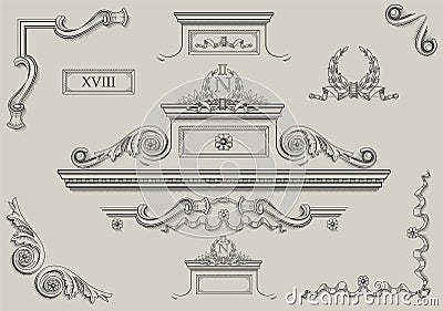 Architectural details. Vector Illustration