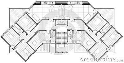 Architectural drawing Stock Photo