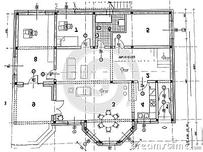 Architectural plan Vector Illustration