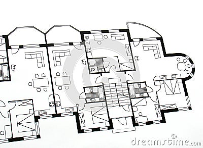 Architectural Plan Royalty Free Stock Image - Image: 588376