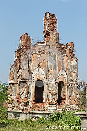 Architectural remains of Rajnagar palatial complex, Rajnagar, Bihar Stock Photo