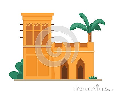 Architectural structure of Middle East, mud house Stock Photo