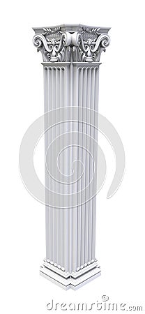 Architectural white column Stock Photo