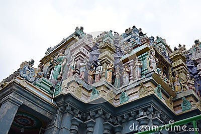 Architecture of asta laxmi temple Stock Photo