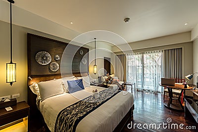 Architecture, beautiful apartment furnished Stock Photo