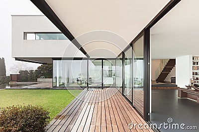 Architecture, beautiful interior of a modern villa Stock Photo