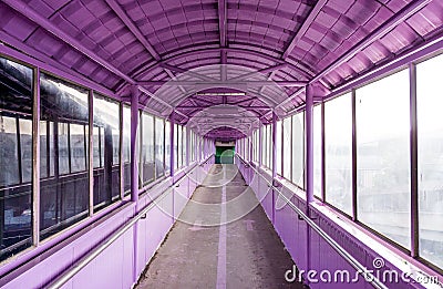 Architecture of covered walkway Stock Photo