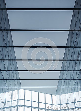 Architecture detail Glass facade Pattern Modern building exterior Stock Photo