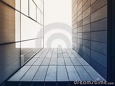 Architecture detail Modern Glass facade Building Exterior Stock Photo